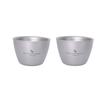 Boundless Voyage Titanium Double-wall Cup Tea Cup Outdoor Camping Tableware Drinking Mug Picnic Daily Drinkware Home Use Ti3089D 2pcs view 1