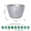Boundless Voyage Titanium Double-wall Cup Tea Cup Outdoor Camping Tableware Drinking Mug Picnic Daily Drinkware Home Use Ti3089D 2pcs view 2