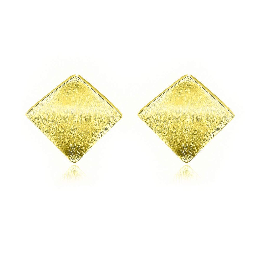 WYRKYP Earrings S925 Sterling Sier Earrings Stylish Irregular Geometric Polygon Stud Earrings Personality Temperament Jewellery Gift for Women and Girls,Gold