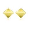 WYRKYP Earrings S925 Sterling Sier Earrings Stylish Irregular Geometric Polygon Stud Earrings Personality Temperament Jewellery Gift for Women and Girls,Gold view 1
