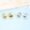 WYRKYP Earrings S925 Sterling Sier Earrings Stylish Irregular Geometric Polygon Stud Earrings Personality Temperament Jewellery Gift for Women and Girls,Gold view 4