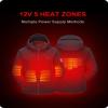 DEWBU Heated Jacket Polar Fleece Heating Hoodie for Women, Grey XL view 2