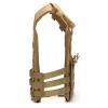 DMAIP Vest Adjustable Durable for Outdoor Activity Khaki view 3