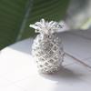 LONGSHENG - SINCE 2001 - Handcrafted Silver Pineapple Trinket Box Jeweled New Lovely Fruit Jewelry Box Gifts view 1