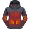 DEWBU Heated Jacket Polar Fleece Heating Hoodie for Women, Grey XS view 1