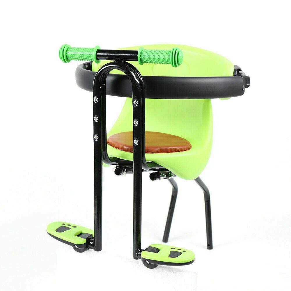 Gdrasuya10 Portable Child Bicycle Seat, Mountain Bike Bicycle Baby Seat Child Safe Seat Bike with Pedal & Handrails 30kg / 66lb