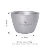 Boundless Voyage Titanium Double-wall Cup Tea Cup Outdoor Camping Tableware Drinking Mug Picnic Daily Drinkware Home Use Ti3089D 3pcs view 2