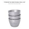 Boundless Voyage Titanium Double-wall Cup Tea Cup Outdoor Camping Tableware Drinking Mug Picnic Daily Drinkware Home Use Ti3089D 3pcs view 3