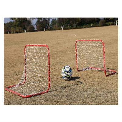 Soccer Goals Hua Outdoor Portable Children's Football Goal 2 Packs, Football Training Steel Tube Stable Frame, Easy to Install, 80x50cm
