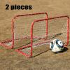 Soccer Goals Hua Outdoor Portable Children's Football Goal 2 Packs, Football Training Steel Tube Stable Frame, Easy to Install, 80x50cm view 2