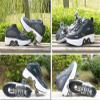 Double-Row Deform Wheel Automatic Walking Shoes Invisible Deformation Roller Skate 2 in 1 Removable Pulley Skates Skating Rollerskates Outdoor Parkour Shoes with Wheels for Girls Boys,Black,US 7 view 4
