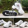 Double-Row Deform Wheel Automatic Walking Shoes Invisible Deformation Roller Skate 2 in 1 Removable Pulley Skates Skating Rollerskates Outdoor Parkour Shoes with Wheels for Girls Boys,White,US 7 view 4