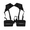 Holanew Unisex Black Chest Rig Bag Streetwear Tactical Vest Hip-hop Chest Bags Fashion Tactics Waist Pack Woman Functional Square Bag(Black) view 1