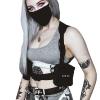 Holanew Unisex Black Chest Rig Bag Streetwear Tactical Vest Hip-hop Chest Bags Fashion Tactics Waist Pack Woman Functional Square Bag(Black) view 2