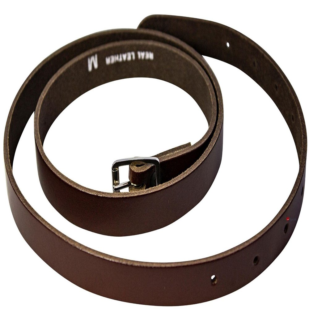 I LUV LTD Sporran Leather Strap Belt Plain Brown 3/4" for Mens Kilt Sporran 2XL 44" - 52" Scottish Highland Dress Clothing Accessories
