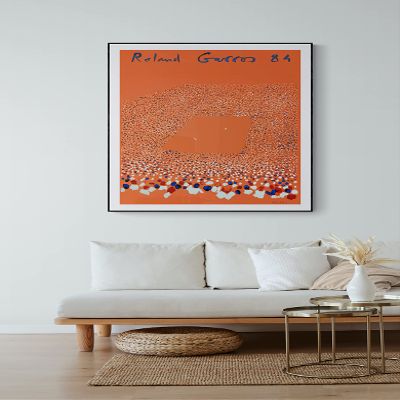 Gnrique Roland Garros 1984 Poster Reproduction on Paper 300 g 50 x 70 cm