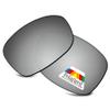 Bwake Replacement Lenses for Oakley Urgency Sunglasses - Satin Silver POLARIZED view 1