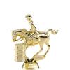 Crown Awards Rodeo Trophy, 5.5" Gold Barrel Race Custom Trophy with Engraving On Contemporary Base view 2