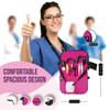 First Lifesaver 4-in-1 Nurse Fanny Pack with Medical Gear Pockets, Tape Holder, and Utility Storage for Stethoscopes, Bandage Scissors, and Emergency Supplies, Student and Nurse Use (Pink) view 2