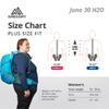 Gregory Juno 30L H2O Women's Day Hiking/Backpacking Hydration Backpack with Included Reservoir, Breathable Backpanel and Shoulder Harness, Plus Size, Laguna Blue view 2