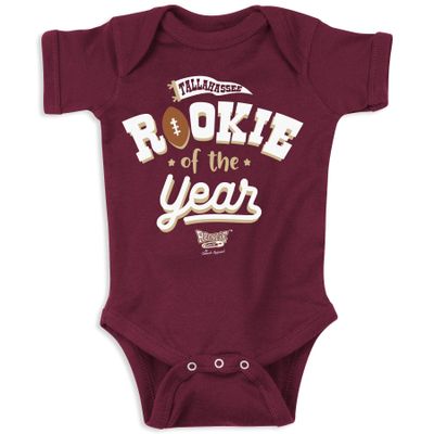 Rookie of The Year Baby Apparel for FL ST College Fans (NB-18M) (Garnet Onesie, 12 Months)
