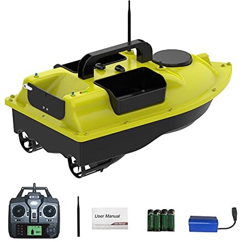 CRESEAPRODUCTS RC Bait Boat for Fishing with Remote Control GPS, Bait Boat for Carp Fishing, 2.5KG Load, 2 Motors, 500 Meters Range, Cruise Control and Auto Return
