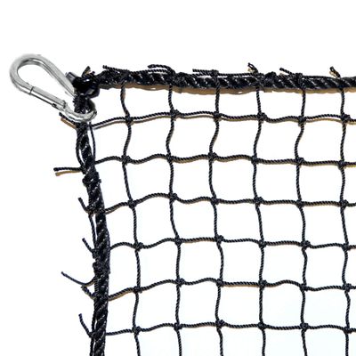 Just For Nets #18 Nylon Golf High Impact Net, 3/4" Mesh, Black (10 x 10 with Bucket)