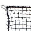 Just For Nets #18 Nylon Golf High Impact Net, 3/4" Mesh, Black (10 x 10 with Bucket) view 1