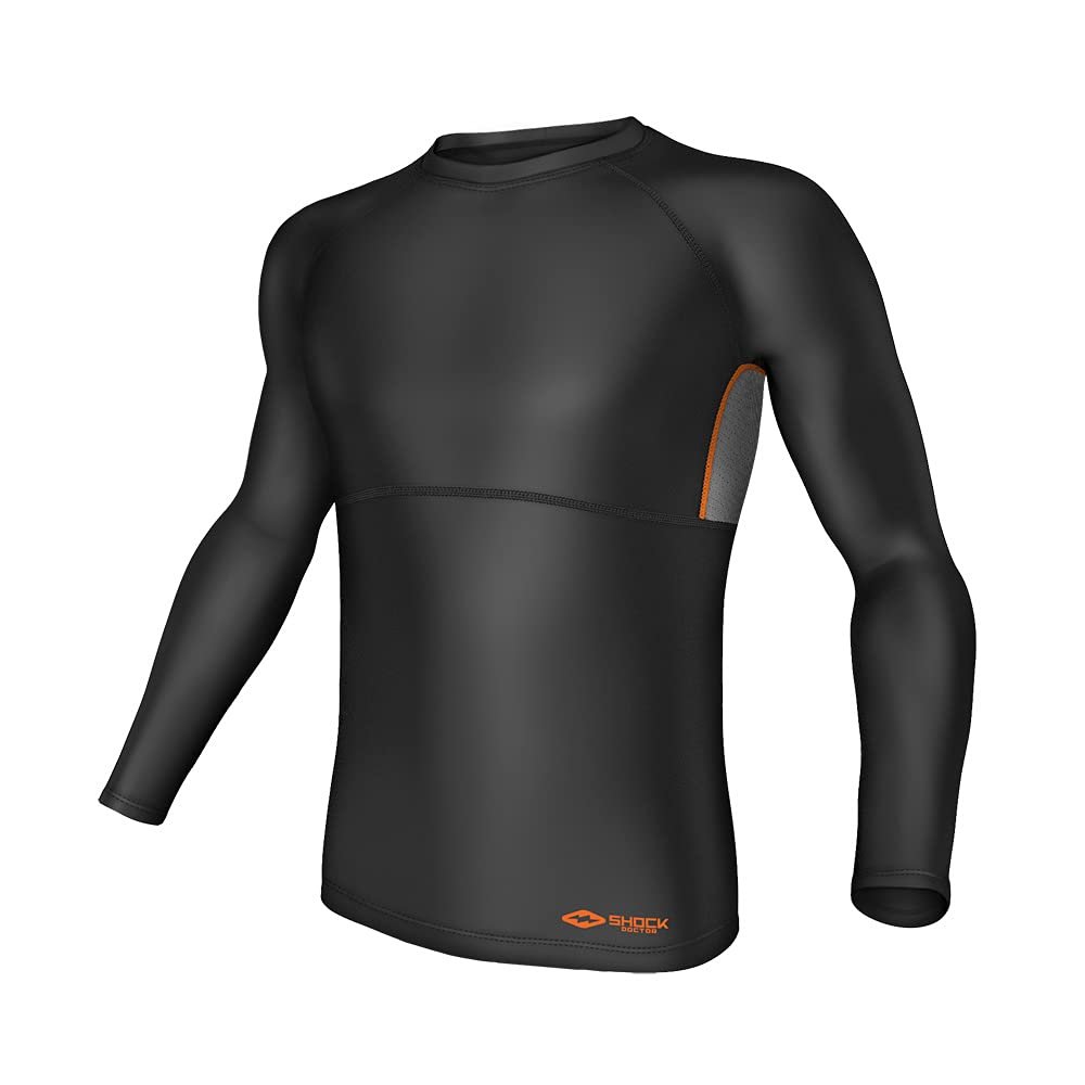 Shock Doctor Core Comp Hockey Shirt LS Black XL