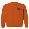 0021. Vintage American Flag United States of America Military us USA Patriotic Style Men's Crewneck Sweatshirt (Orange Large) view 2