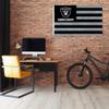 Rico Industries NFL Las Vegas Raiders Country 3' x 5' Banner Flag 3' x 5' Banner Flag Single Sided - Indoor or Outdoor - Home Dcor view 2