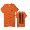 0021. Vintage American Flag United States of America Military us USA Patriotic Style for Men T Shirt (Orange 2X-Large) view 1