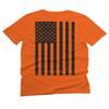 0021. Vintage American Flag United States of America Military us USA Patriotic Style for Men T Shirt (Orange 2X-Large) view 3