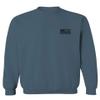 0021. Vintage American Flag United States of America Military us USA Patriotic Style Men's Crewneck Sweatshirt (Indigo Blue Small) view 2