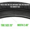 BMX Tire 18" 20" 26" and 29inch for BMX Bikes - Multi Color BMX Tires Sizes: 18x2.4, 20x2.4 26x2.2, and 29x2.3, Also Maxxi in Size 24" view 2