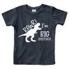 rawr im Big Brother Shirt Dinosaur Toddler boyTshirt Dino Announcement ouotfit. (US, Age, 7 Years, Charcoal Black) view 1