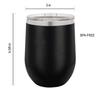 Grammie - I Love you to the Moon and Back - Insulated 12-Ounce Engraved Wine Stainless Steel Travel Tumbler Mug, Lid view 3