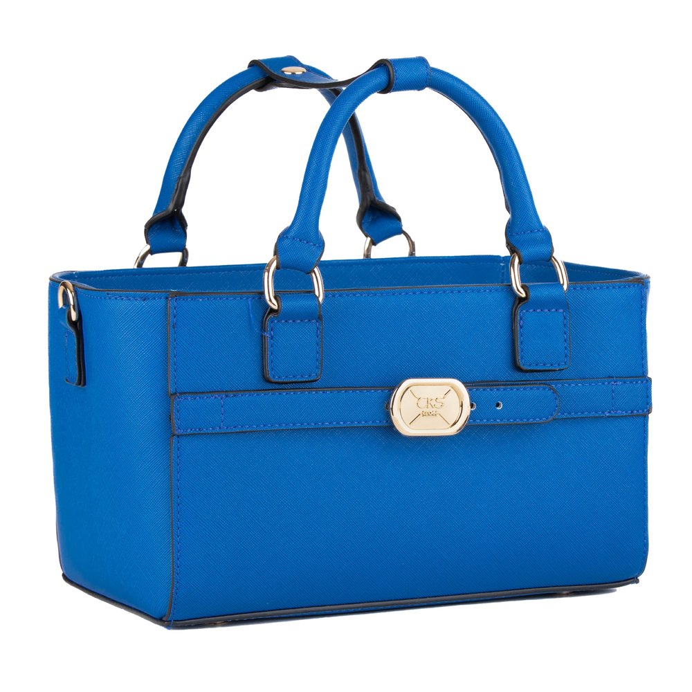 CRS Cross Rink Side Tote. Ice Skating Accessory Bag-Figure Skating, Roller, Inline Skaters, Dance, Cheer.Organizes Guards Water Bottle Phone (Rink Side Tote, Blue Cobalt)