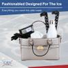 CRS Cross Rink Side Tote. Ice Skating Accessory Bag-Figure Skating, Roller, Inline Skaters, Dance, Cheer.Organizes Guards Water Bottle Phone (Rink Side Tote, Silver Pearl) view 2