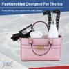 CRS Cross Rink Side Tote. Ice Skating Accessory Bag-Figure Skating, Roller, Inline Skaters, Dance, Cheer.Organizes Guards Water Bottle Phone (Rink Side Tote, Pink) view 2