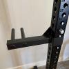 Multi-Function Power Cage Rack Attachments, Dip Bars, Weight Plate Holders, T-Bar Row Platform, Set of 2, Fits 3" x 3" Steel Power Cages view 4