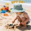 Baby Sun Hat UPF 50+ Sun Protective Toddler Bucket Hat Summer Kids Beach Hats Wide Brim Outdoor Play Hat for Boys Girls Sea Blue 6-12 Months view 3