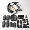 FMA Tactical Helmet Fixed Hanging Strap Helmet Pads Military Adjustable Suspension Belt Liner for BJ PJ MH Fast Mairtime Helmet (L-XL, BK) view 1