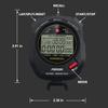 Sport Stopwatch Timer with 100X2laps Split Memory/0.001second Timing,Professional Recall Stop Watch Large Display Alarm Clock Multifunctional for Coach Referee Swimming Running Marathon Competition view 2