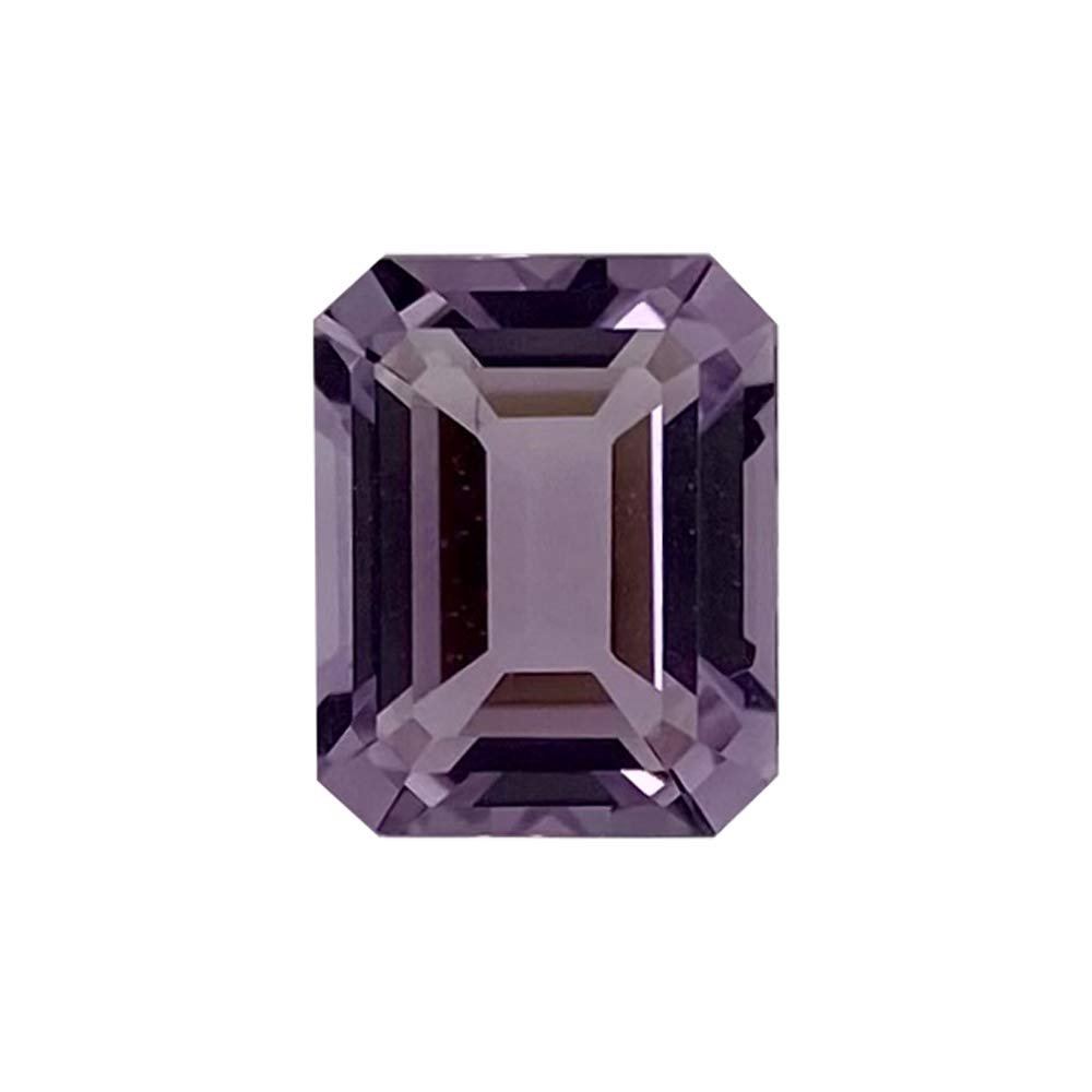 10x8 mm AAA Emerald Cut Rose De France Amethyst (1 pc) Loose Gemstone