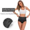 YaShaer Women's Briefs Underwear Cotton High Waist Tummy Control Panties Jacquard Ladies Panty 5 Pack Black S view 3