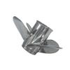ARKDOZA 4 Blade 35hp 45hp 50hp Polished RH 13 Spline Tooth SS Prop Stainless Steel Propeller for Tohatsu Outboard Motor with Rubber Hub 11.6 x12 view 4