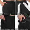 JWJ Men's 2 in 1 Workout Running Shorts 7 Inch Lightweight Athletic Gym Shorts with Compression Liner Navy M view 4