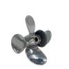 ARKDOZA 4 Blade 35hp 45hp 50hp Polished RH 13 Spline Tooth SS Prop Stainless Steel Propeller for Tohatsu Outboard Motor with Rubber Hub 11.6 x11 view 2