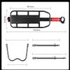Bike Luggage Rack Rear Adjustable Bicycle Touring Carrier with Fender Board Frame-Mounted for Heavier Top Side Loads view 2